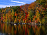 A Fisherman on Monksville Reservoir  Longpond Ironworks State Park  New Jersey  USA