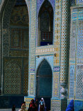 People Visiting Shrine of Hazrat Ali (Blue Mosque)  Mazar-E Sharif  Afghanistan
