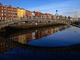 The Decorative Cast-Iron Arch of Dublin's Ha'Penny Bridge  Dublin  Ireland