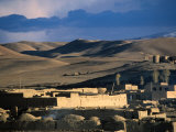 Hills  Mountain and Town by Hari Rud River  Chaghcharan  Afghanistan