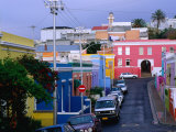 Bo-Kaap  Chiappini Street  Muslim Cape-Malay Area  Wide Angle  Cape Town  South Africa