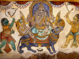 Frescoes on Walls of Inner Courtyard  Brihadishwara Temple  Thanjavur  India