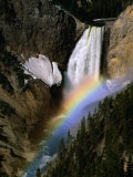 Rainbow Over Lower Falls  Yellowstone National Park  Wyoming  USA