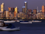 City Skyline From Williamstown  Melbourne  Australia