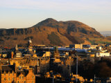 Holyrood Park and Arthur's Seat Seen from Edinburgh Castle  Edinburgh  United Kingdom