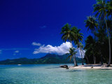 Beach and Waters of Lagoon  French Polynesia