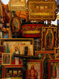 Religious Items for Sale Outside Basilica De Guadalupe  Mexico City  Mexico