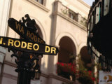 Rodeo Drive Street Sign in Beverley Hills  Los Angeles  USA