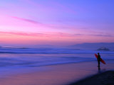 Surfer on Ocean Beach  San Francisco  California  USA
