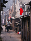 Bicycle-Cart Rider in Xiaojiao Hutong  Dongcheng District Bejing  China