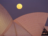 Full Moon Over Sydney Opera House  Sydney  Australia