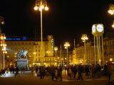 Ban Jelacic Square at Night  Zagreb  Croatia