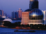 International Convention Centre at Night  Shanghai  China