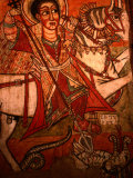Detail of Wall Painting in Church  Ethiopia