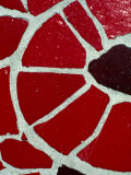 Tile Detail from Antonio Gaudi's Guell Park  Barcelona  Catalonia  Spain