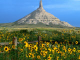 Soft Limestone Formation Chimney Rock  Nebraska  USA