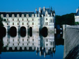 Chateua De Chenonceau Built Over River Cher in the Loire Valley  Chenonceaux  France