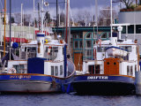 Lake Union Boats at Dock  Seattle  Washington  USA