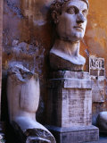 Bust of Constantine the Great (Also Known as Constantine the 1St) in Museum Capitoline  Rome  Italy
