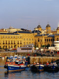 Boats Moored in Fishing Port  San Sebastian  Spain