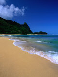 The Golden Sand on Haena Beach  Haena  Kauai  Hawaii  USA