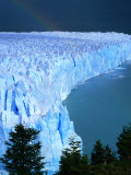Overhead of Perito Moreno Glacier with Rainbow  Los Glaciares National Park  Argentina
