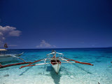 Bangka (Outrigger Boat) at White Beach  Puerto Galera  Mindoro Occidental  Philippines