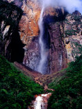 Angel Falls Seen from Mirador Laime Lookout  Angel Falls  Venezuela
