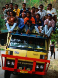 Heavily Loaded Truck  Sumba  East Nusa Tenggara  Indonesia