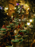 Outdoor Dining Sicilian Style  Taormina  Sicily  Italy