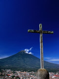 Antigua City and Water Volcano  Sacatepequez  Guatemala