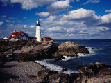 Portland Head Lighthouse on Cape Elizabeth  Portland  Maine  USA