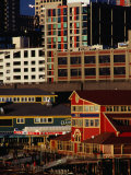 Buildings on Pier 55  Seattle  USA