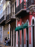 Building Facades in the Old Quarter of San Juan  San Juan  Puerto Rico