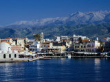 Harbour and Mosque of the Janissaries on Waterfront  Hania  Crete  Greece