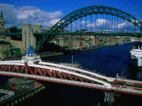 Tyne and Swing Bridges  Newcastle-Upon-Tyne  United Kingdom