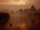 Sunrise Over River Li  Yangshuo  Guangxi  China