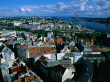 Cityscape from St Peter's Church  Riga  Latvia 