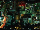 Cityscape at Night  Seoul  South Korea