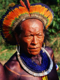 An Elder from the Mebengokre Indians  Brazil