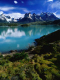 Cuernos Del Paine and Lagos Pehoe  Torres Del Paine National Park  Chile