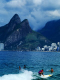 Catching a Wave Under the Gaze of Sugar Loaf in Rio De Janeiro  Rio De Janeiro  Brazil