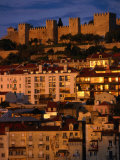 City with Castelo De Sao Jorge  Lisbon  Portugal