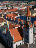 Rooftops and Old Town Hall  Munich  Germany