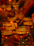 Beer Glasses at Bar  Brussels  Belgium