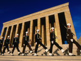 Changing of the Guard at Ataturk Monument  Anit Kabir Mausoleum  Ankara  Turkey