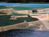 Naturally Formed Limestone Pools in Terraced Formation  Huanglong  Sichuan  China