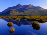 The Black Cuillin Reflected in Waters of Small Lochan  Isle of Skye  Scotland