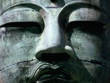 Face of Daibutsu (Great Buddha) Statue  Kamakura  Japan