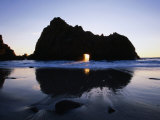 Pfeiffer Beach Rock Formation at Dusk  Pfeiffer Big Sur State Park  USA